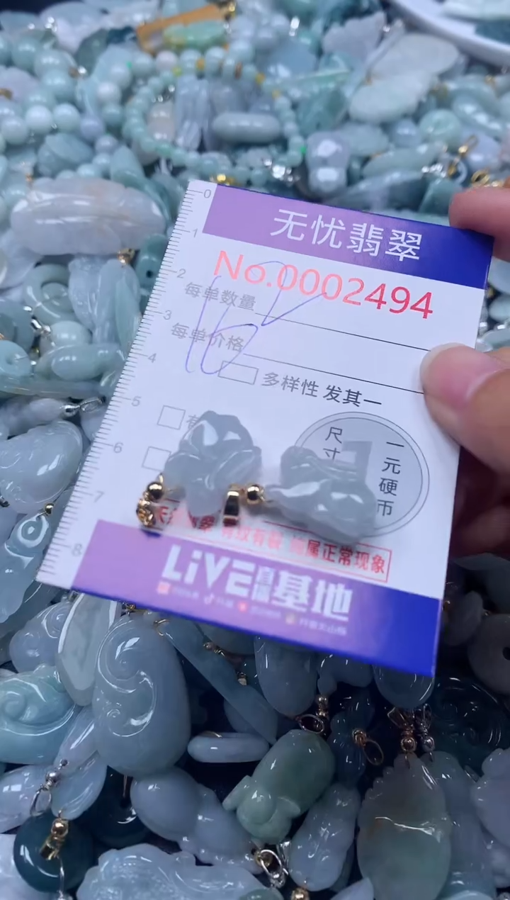 翡翠未镶嵌吊坠(不含链)2494