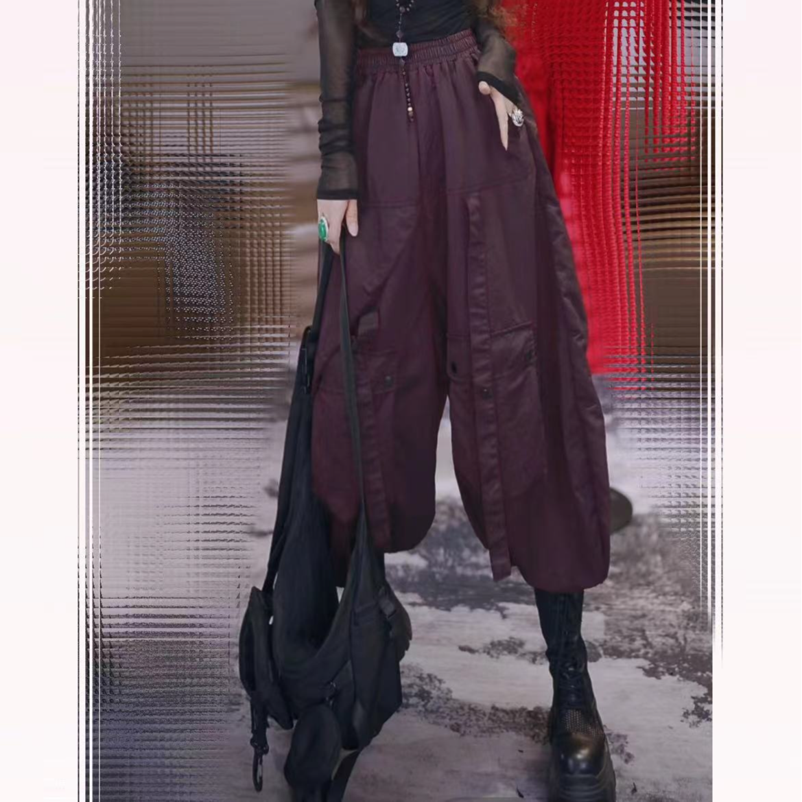 新裤型工装口袋耍酷休闲裤