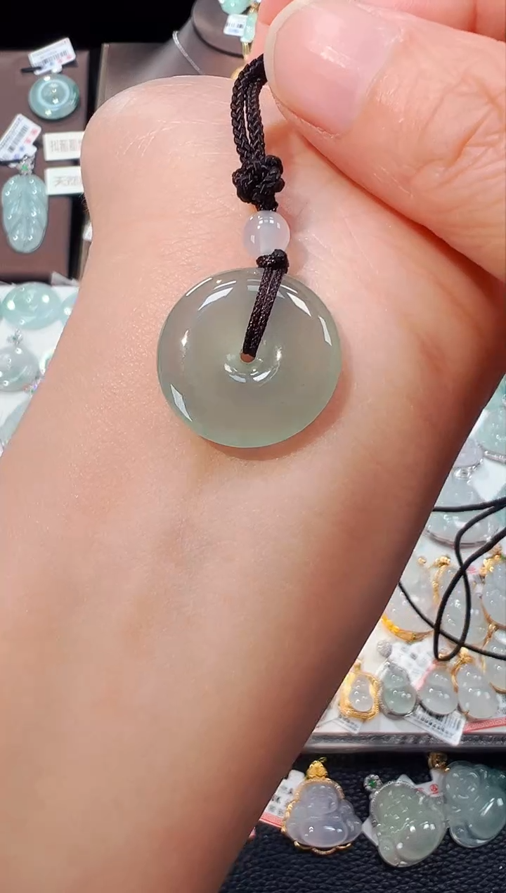 【闪购商品】翡翠吊坠(不含链)未镶嵌平安扣吊坠