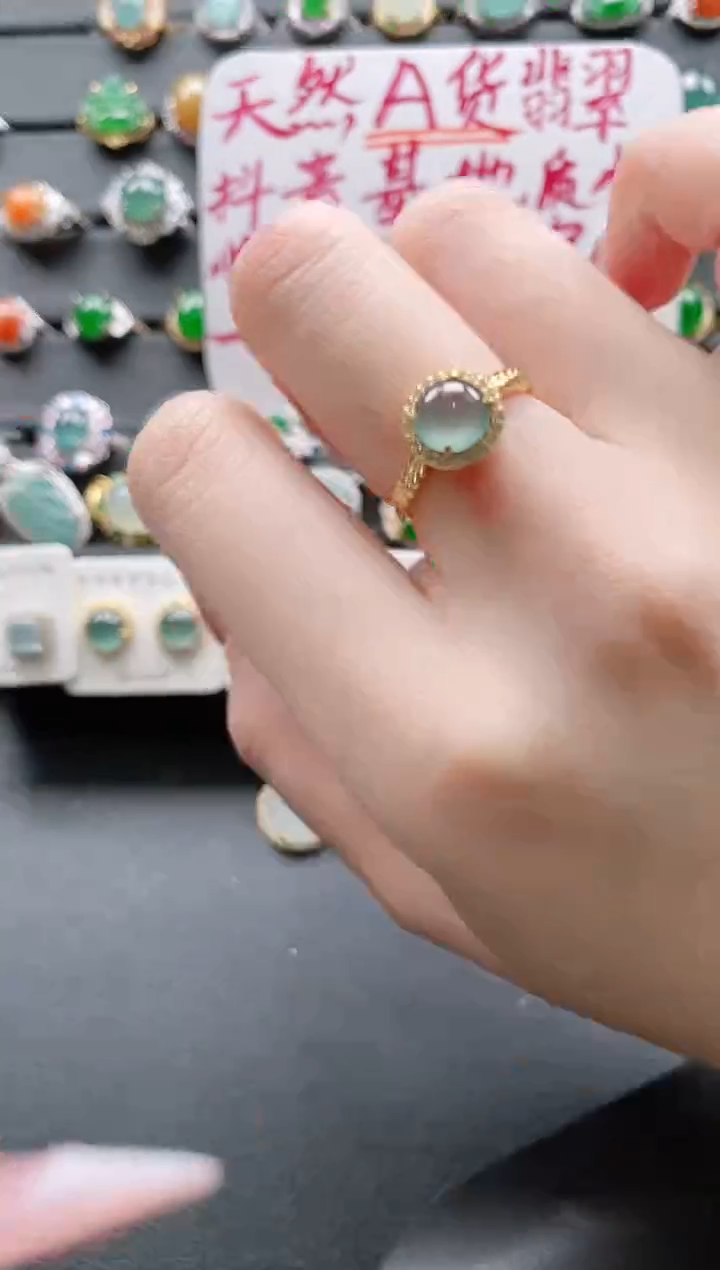 【闪购商品】翡翠戒指银S925镶嵌11111111