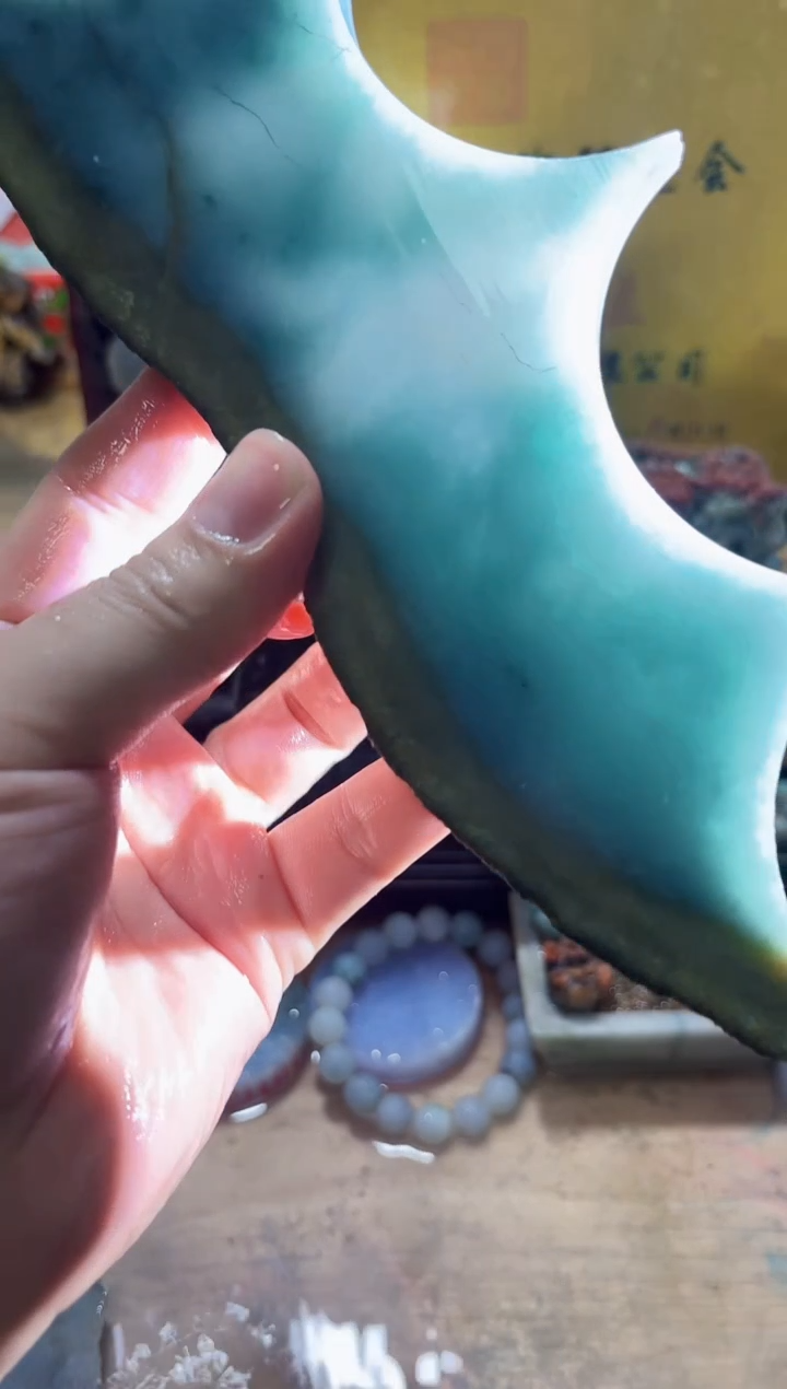 未镶嵌挂件翡翠A货常星8121