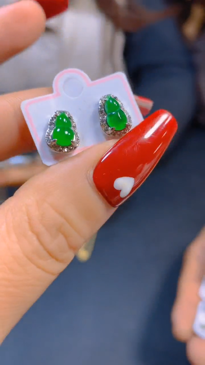 【闪购商品】翡翠耳饰未镶嵌0531704027多样性发一