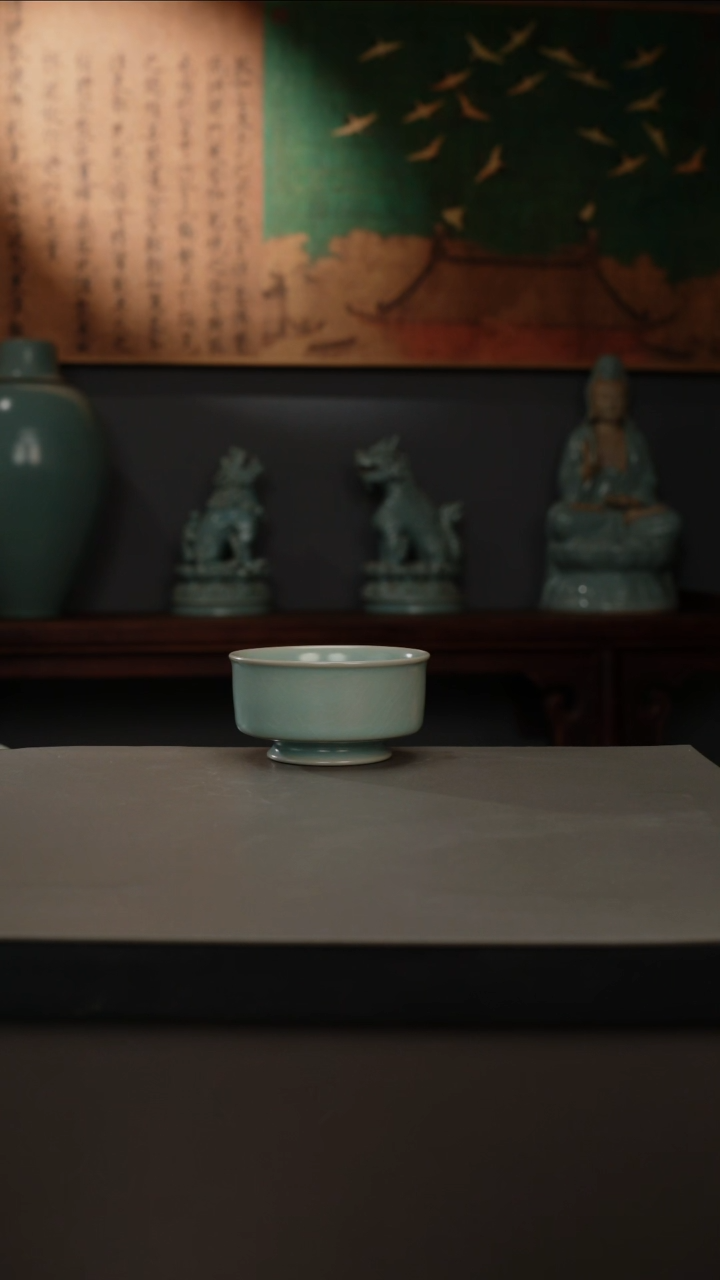 【闪购商品】杯仿古釉原矿 圆唇杯