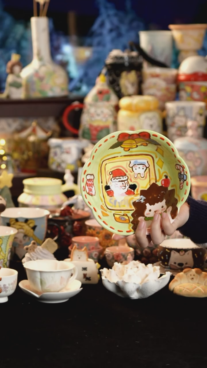 其他陶景德镇釉下彩手绘设计师款陶瓷