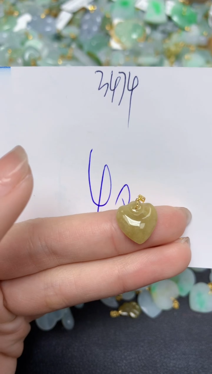 【闪购商品】翡翠颈饰18K金镶嵌 天然翡翠A货