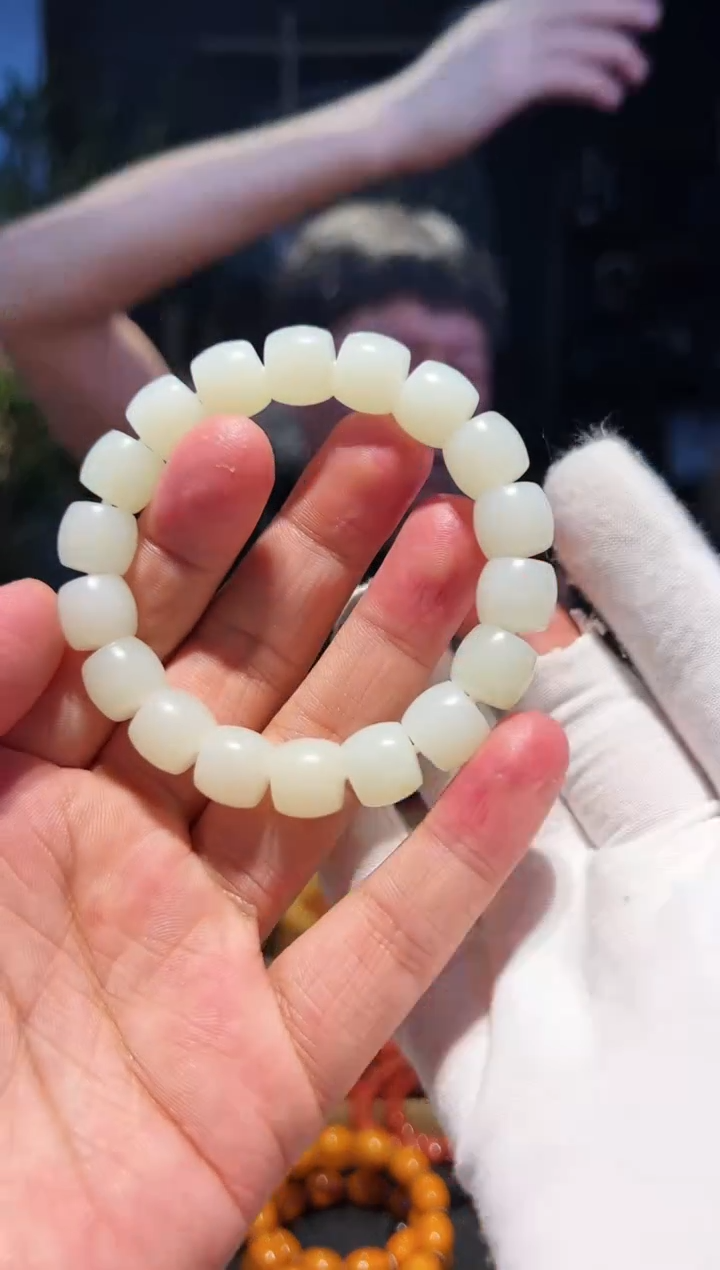 手串未镶嵌和田玉12+直切