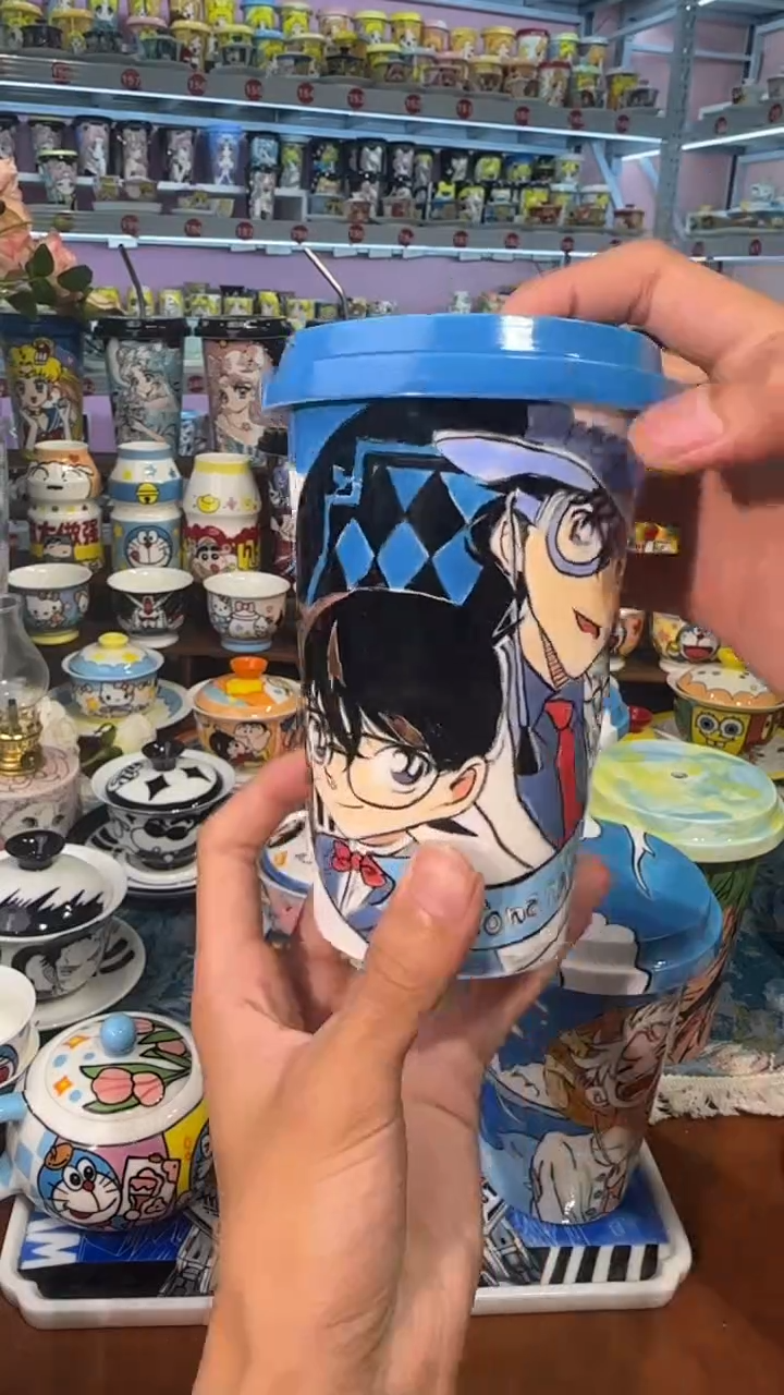 高温釉下彩纯手工手绘～