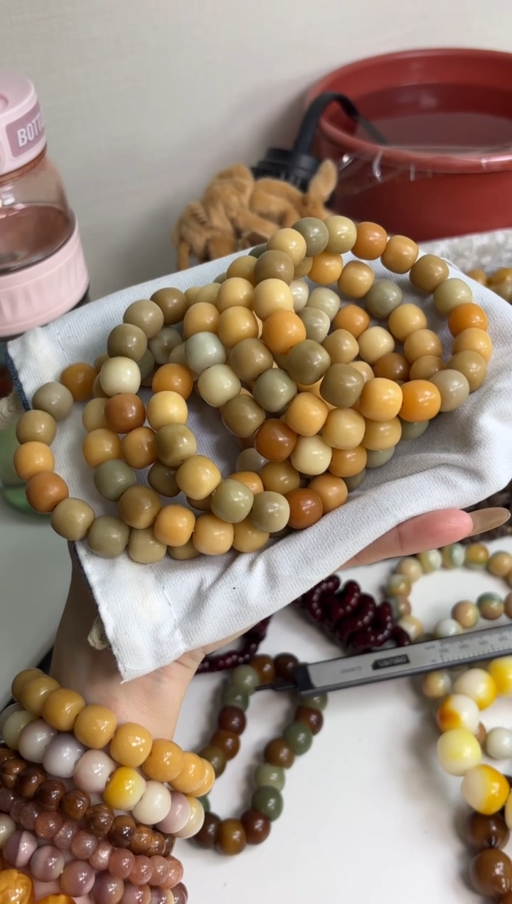 手串菩提根/象牙果沐d89二舅干磨桶珠11*13mm手串