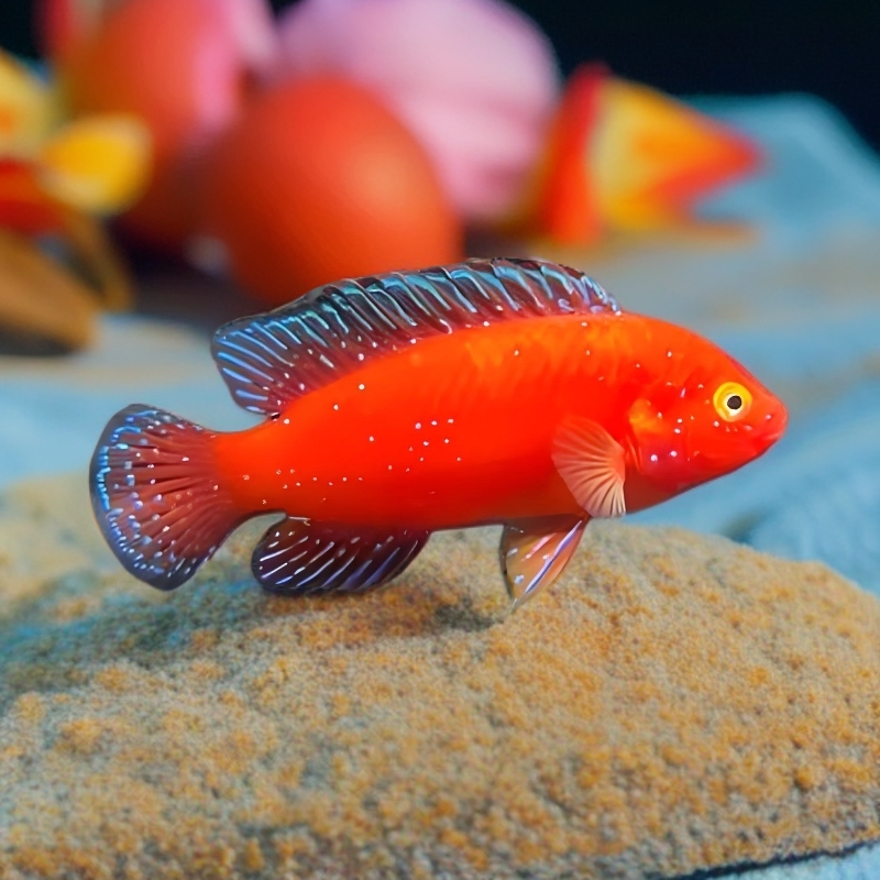 观赏鱼 热带鱼 小型鱼 红宝石鱼 图尔卡纳红宝石鱼