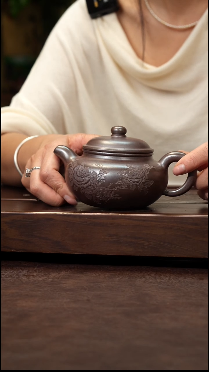 茶壶紫砂紫泥高温烧仿古260cc左右