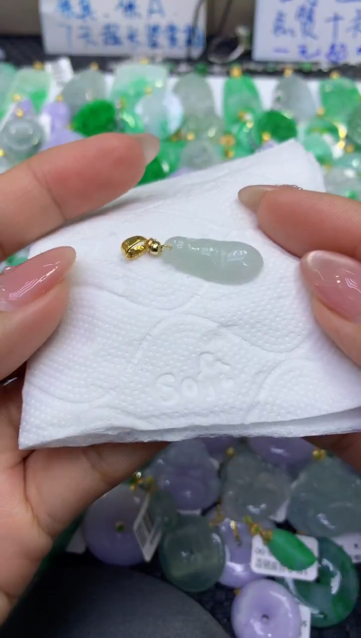 颈饰未镶嵌翡翠天然缅甸A货翡翠