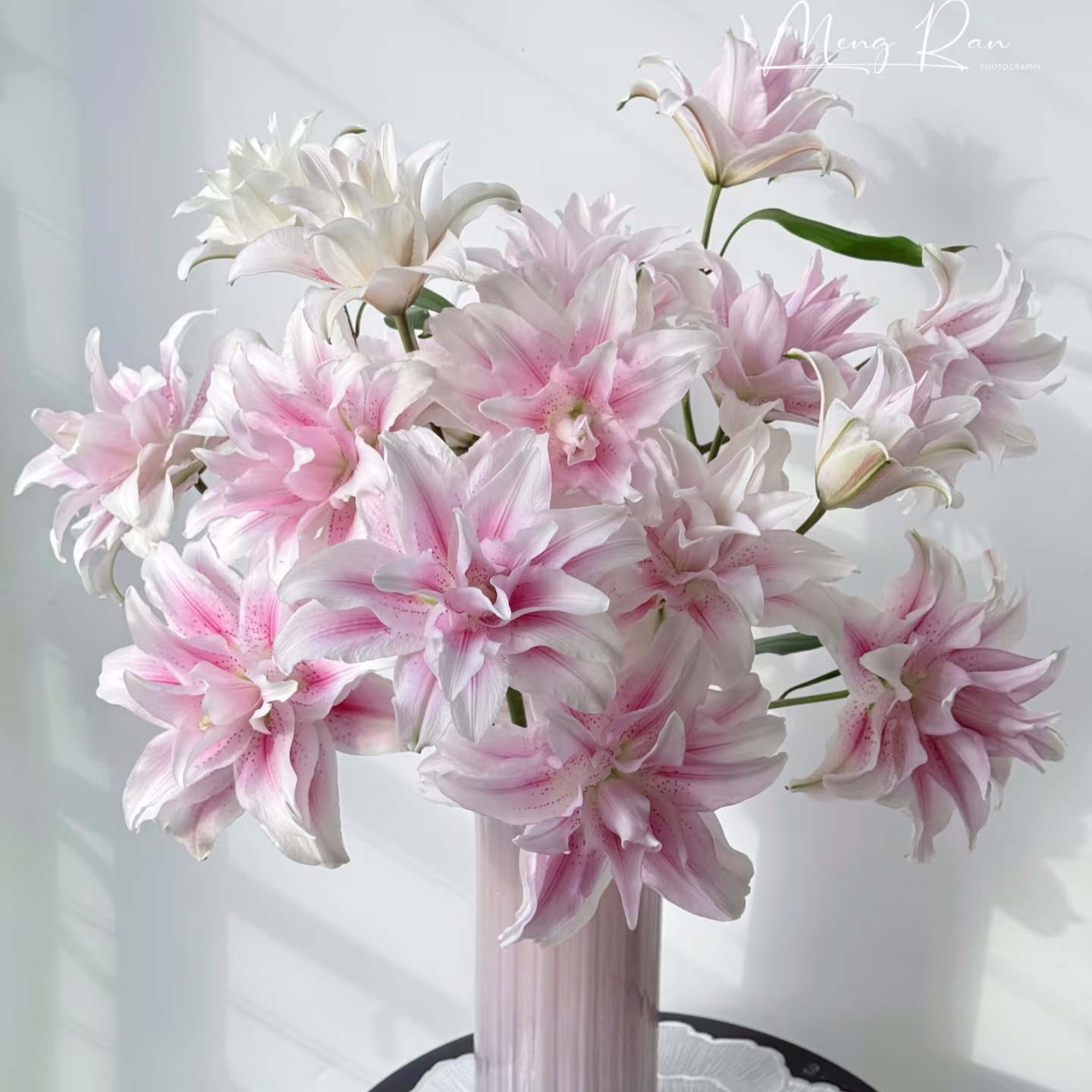 家居办公生活花站精选重瓣百合伊莎贝拉5枝顺丰包邮