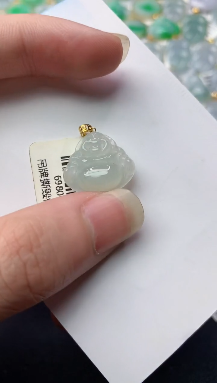 【闪购商品】翡翠颈饰18K金镶嵌57.........