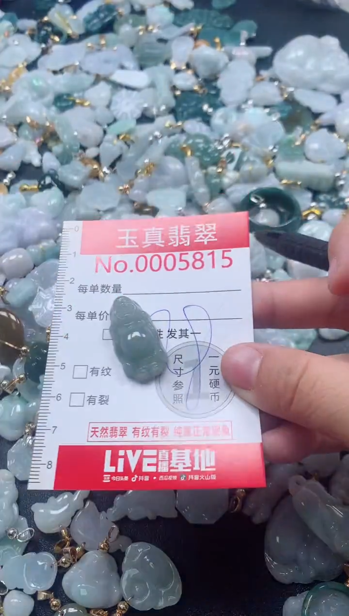 吊坠(不含链)未镶嵌翡翠5815