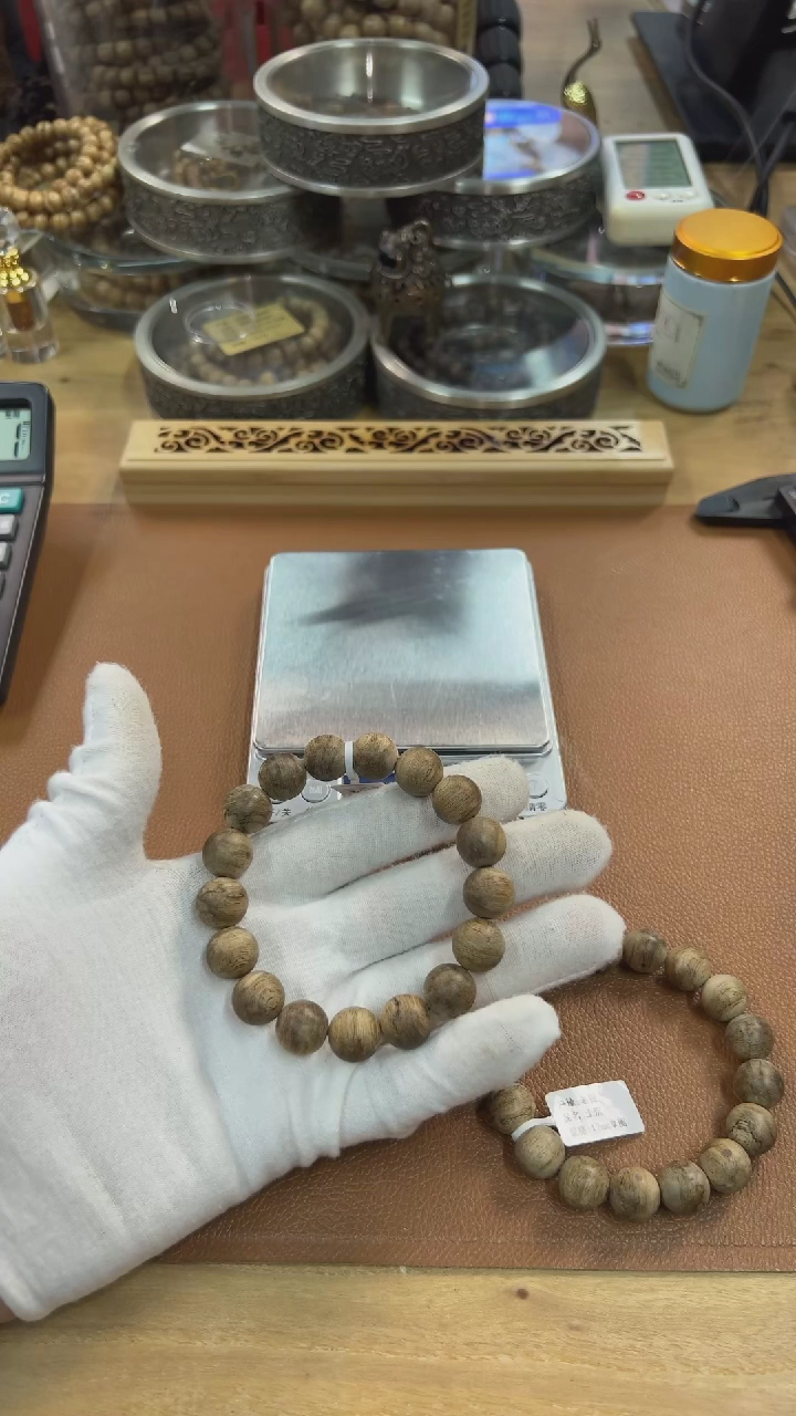 【闪购商品】沉香手串老挝土沉1.2单圈