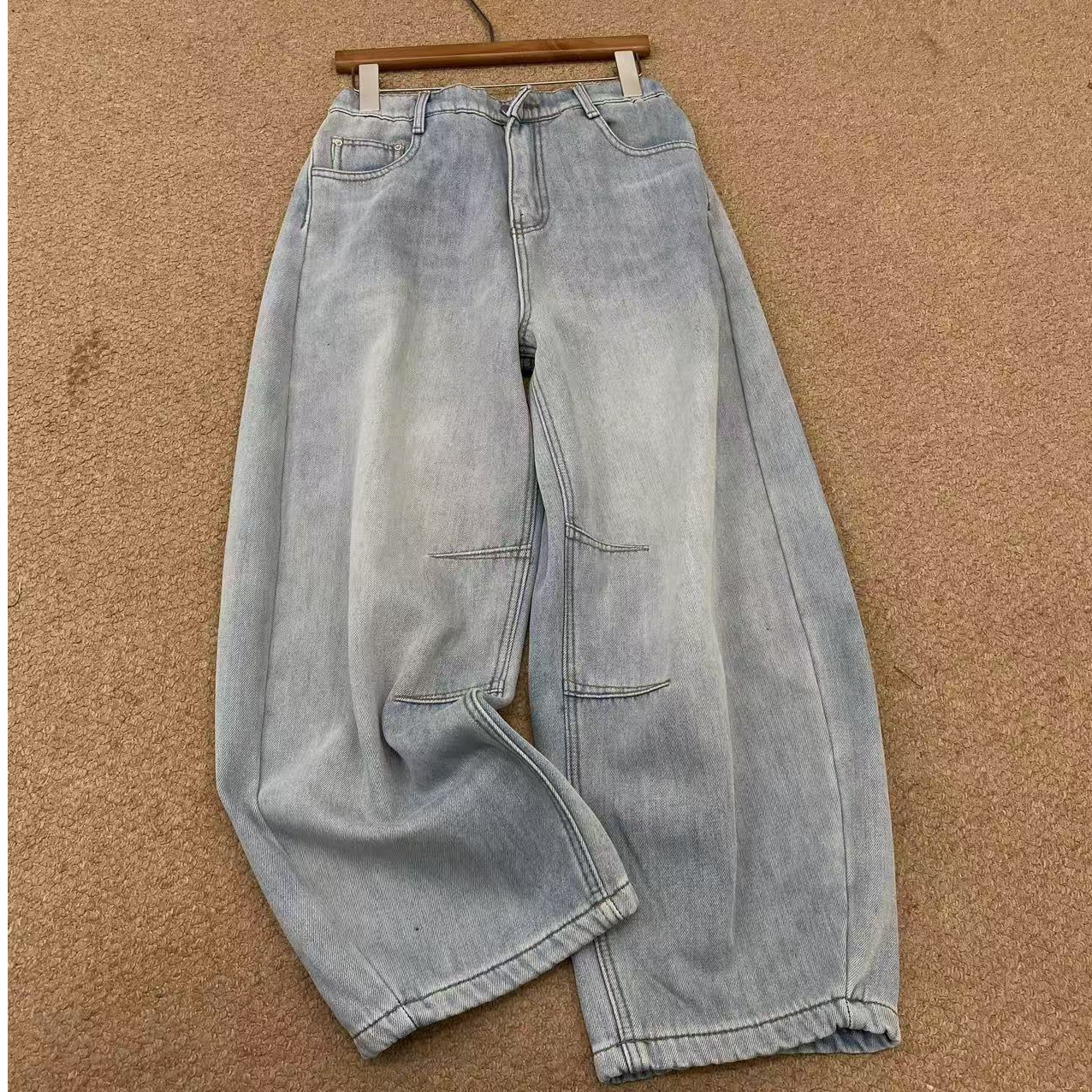 XHX#8873 FL 日系牛仔裤-加绒 -12-28