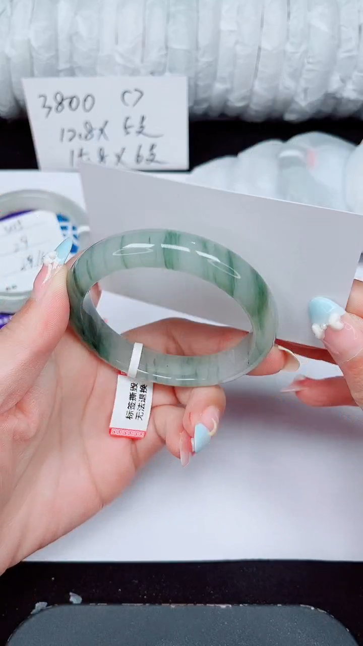 未镶嵌手镯石英质玉346-54/55