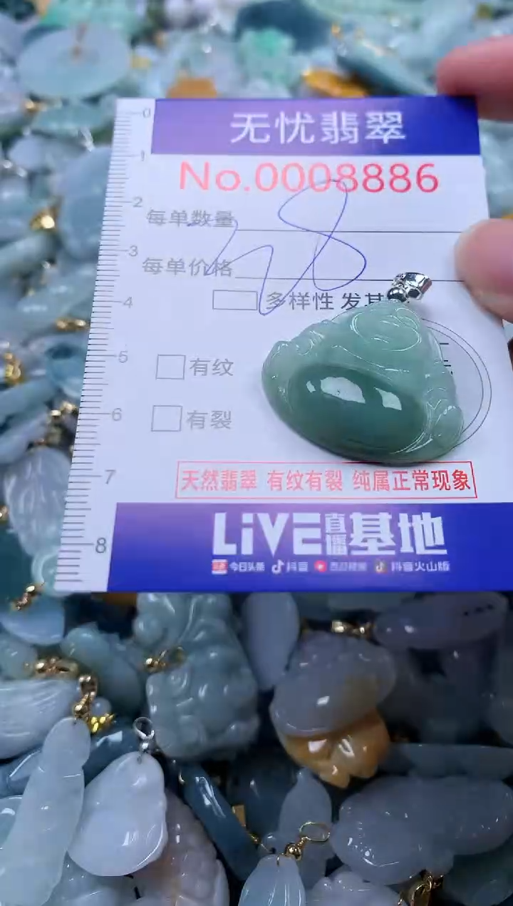 翡翠未镶嵌吊坠(不含链)8886