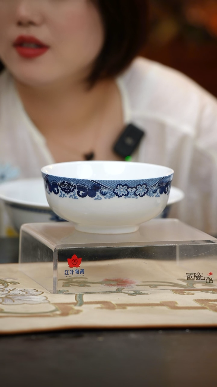 2个微瑕古典园林6英寸面碗