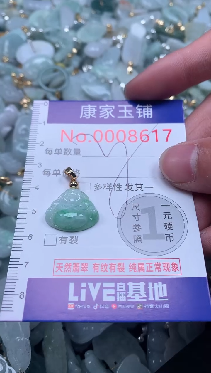 【闪购商品】翡翠吊坠(不含链)未镶嵌8617
