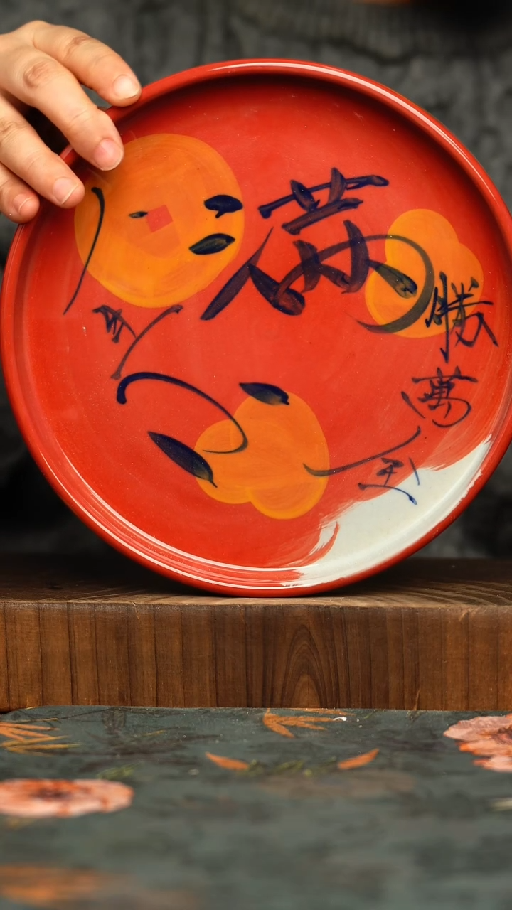 杯釉下彩手工手绘同款陶器