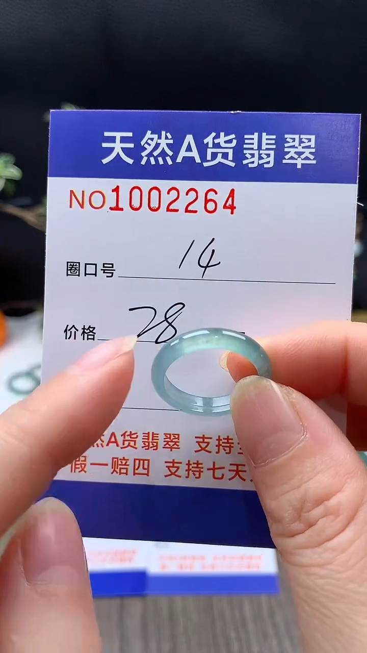 未镶嵌戒指翡翠14#