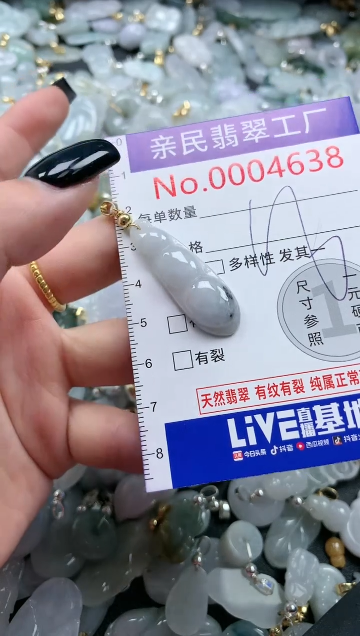 翡翠未镶嵌吊坠(不含链)4638