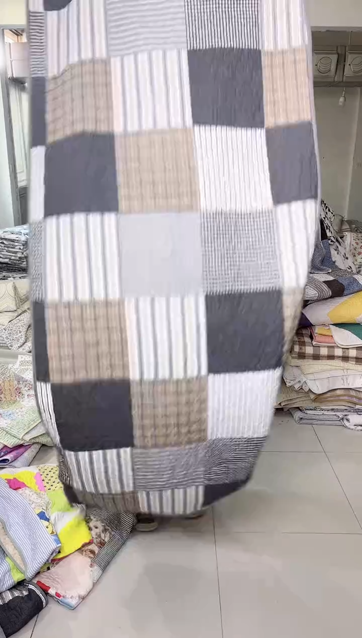 棉70*200咖色格子