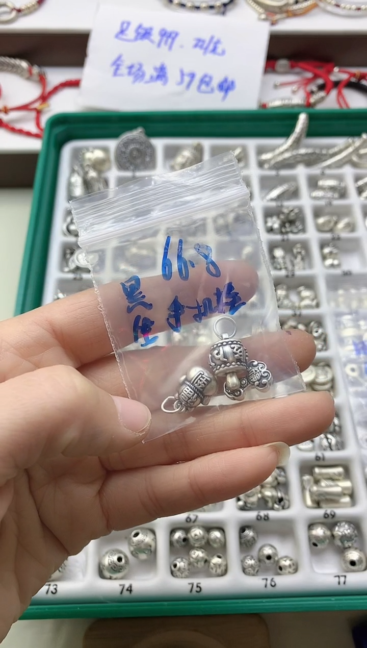 珐琅足银#风铃子银饰#知了