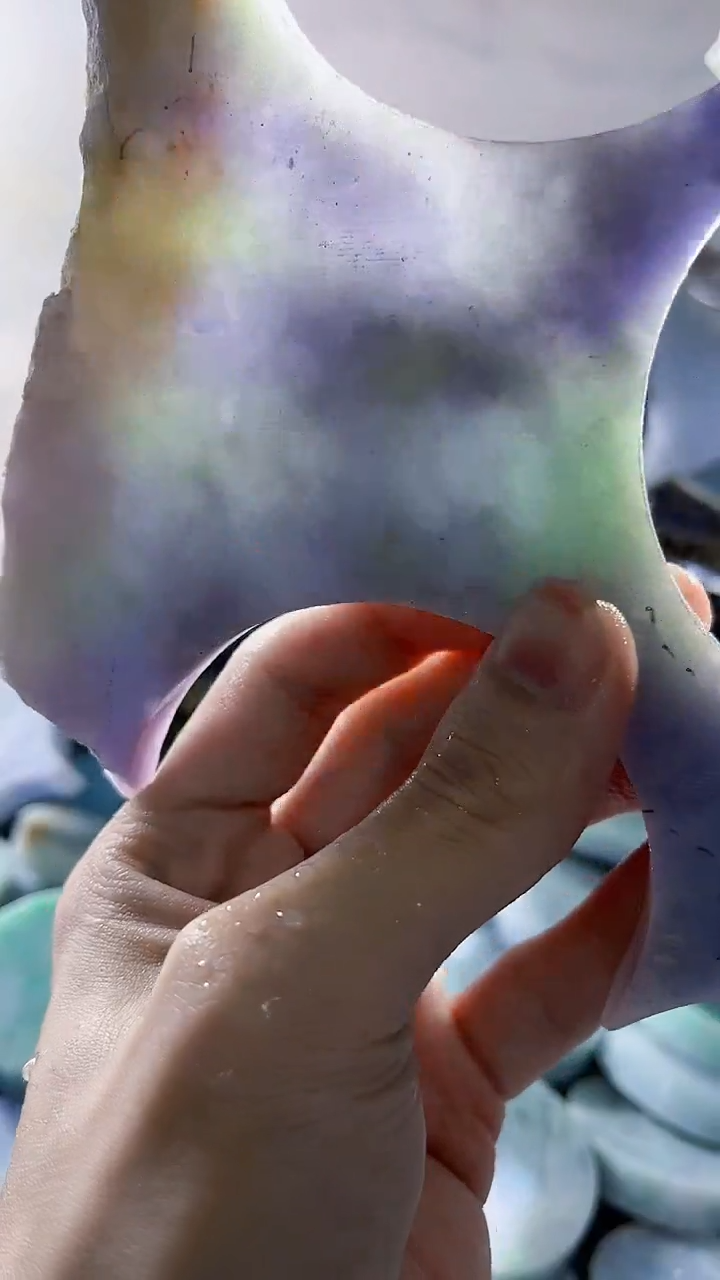 翡翠裸石缅甸翡翠A货文742