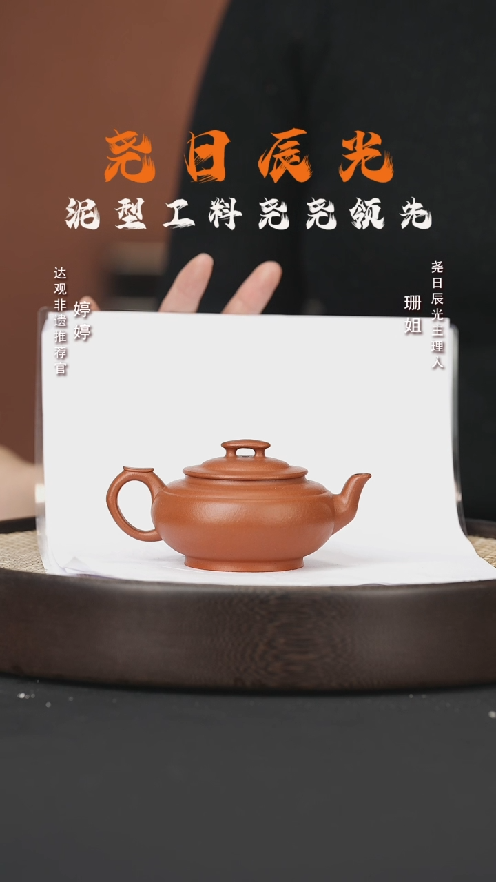 【闪购商品】紫砂茶壶婷YRCG20嵇斌上新桥黄龙山红泥170
