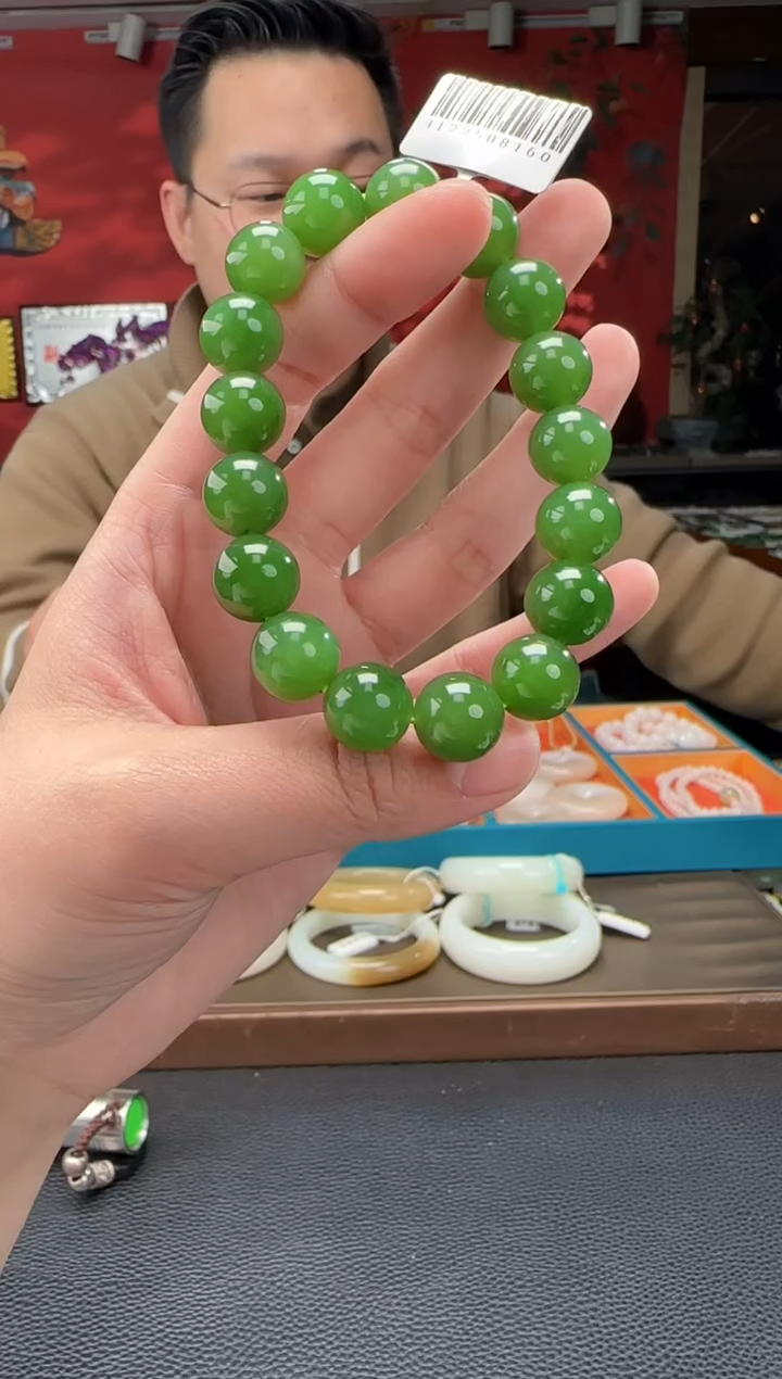 【闪购商品】和田玉手串未镶嵌碧玉单圈手串