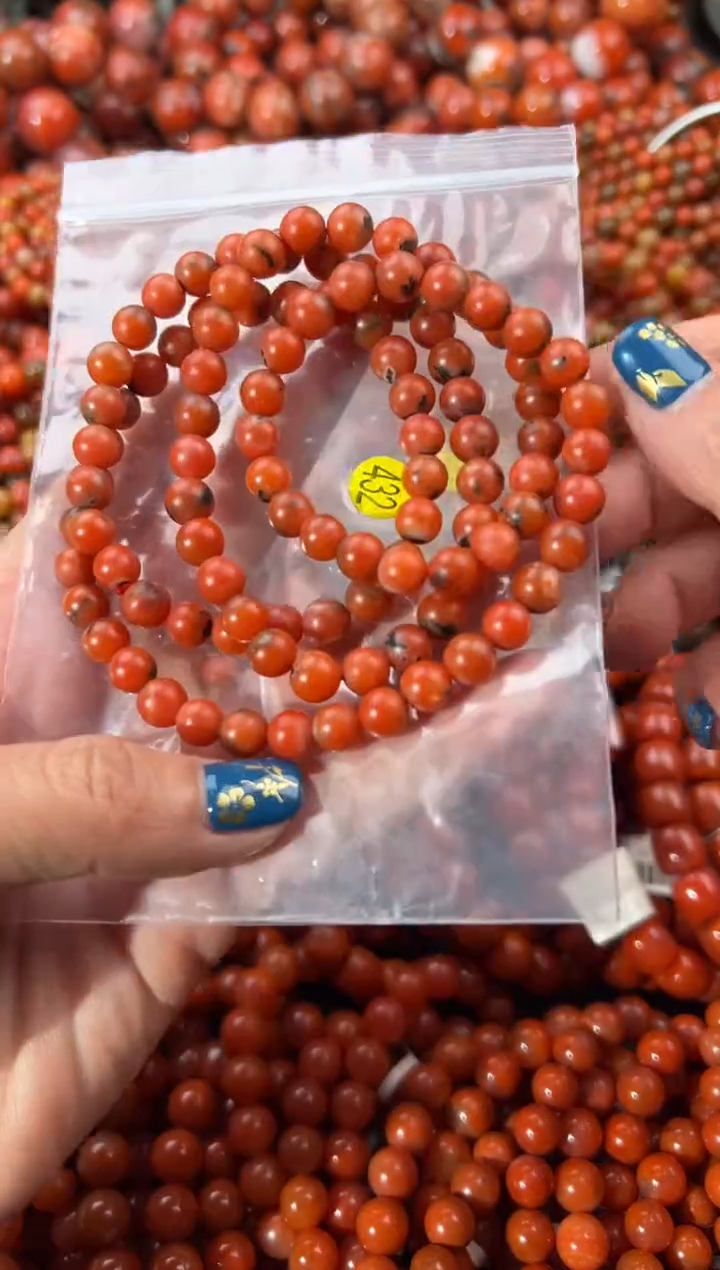 未镶嵌手串南红玛瑙7+