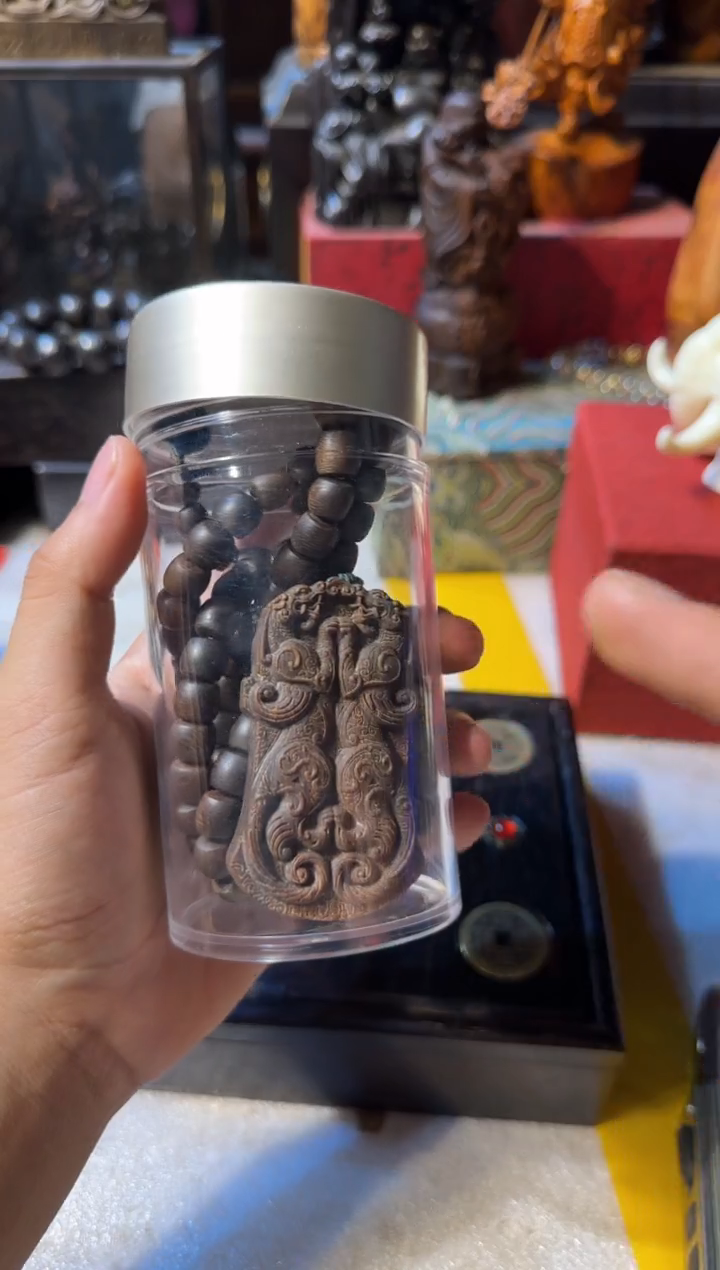 木cx双虎带大方盒子罐