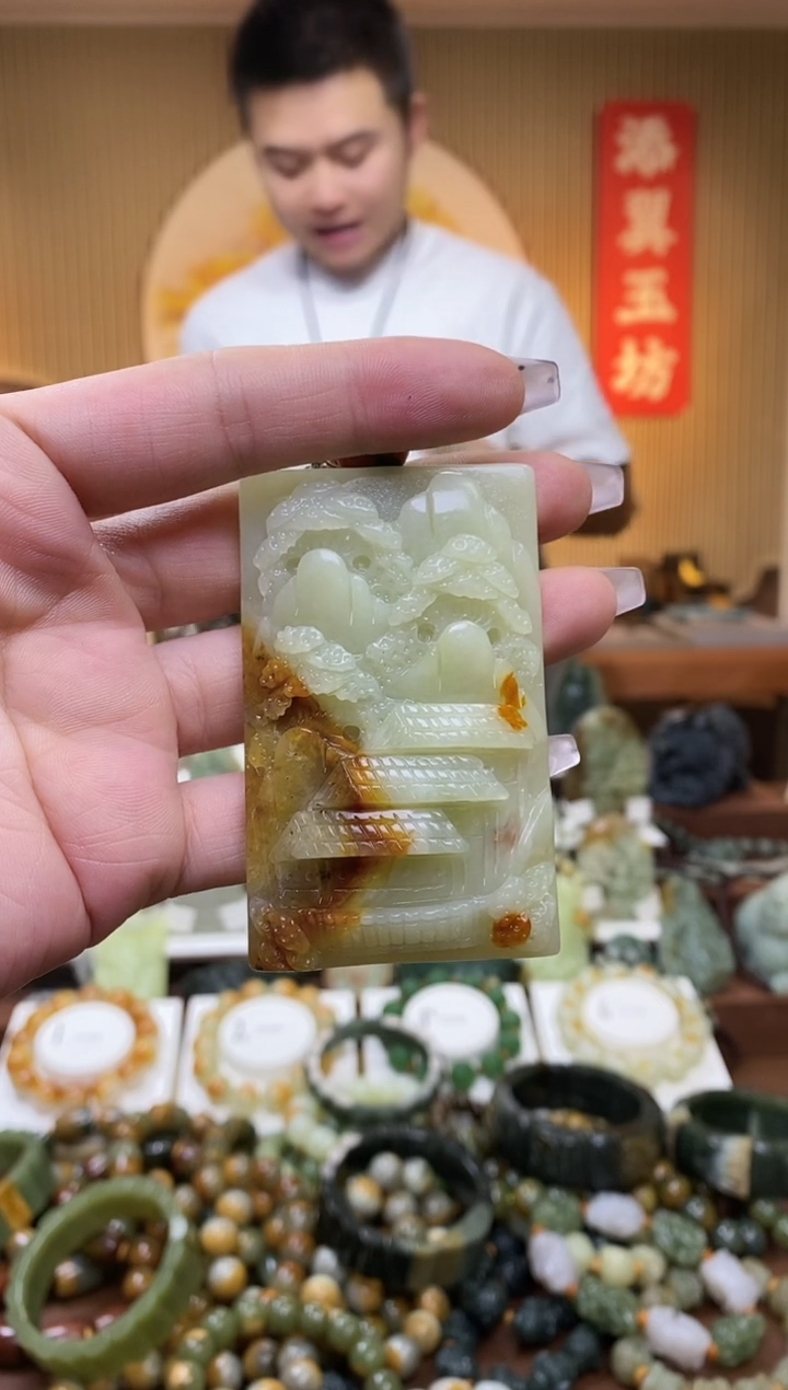 【闪购商品】蛇纹石玉吊坠未镶嵌多样性随机发一