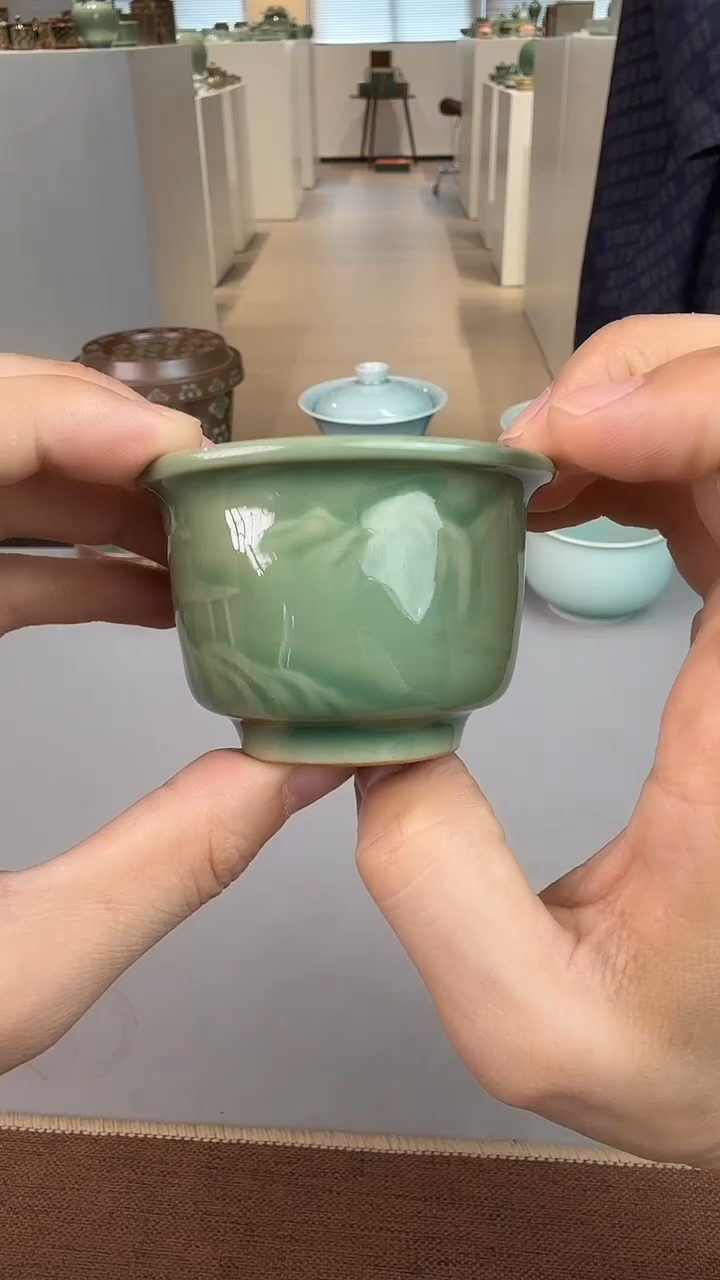 青瓷手工茶器不带礼盒包邮