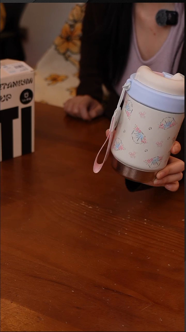 陶116-贝壳海洋纯钛保温杯500ml【CF5981】