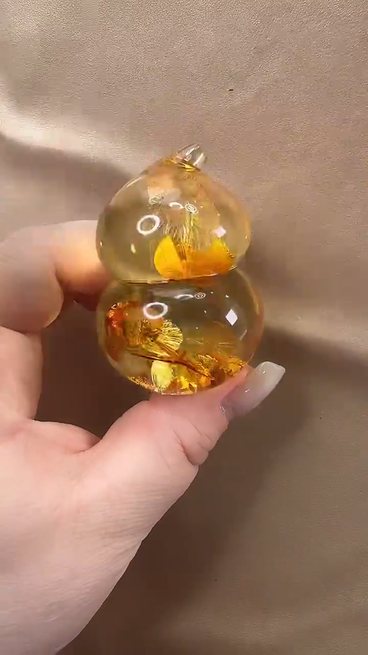 琥珀颈饰未镶嵌吊坠