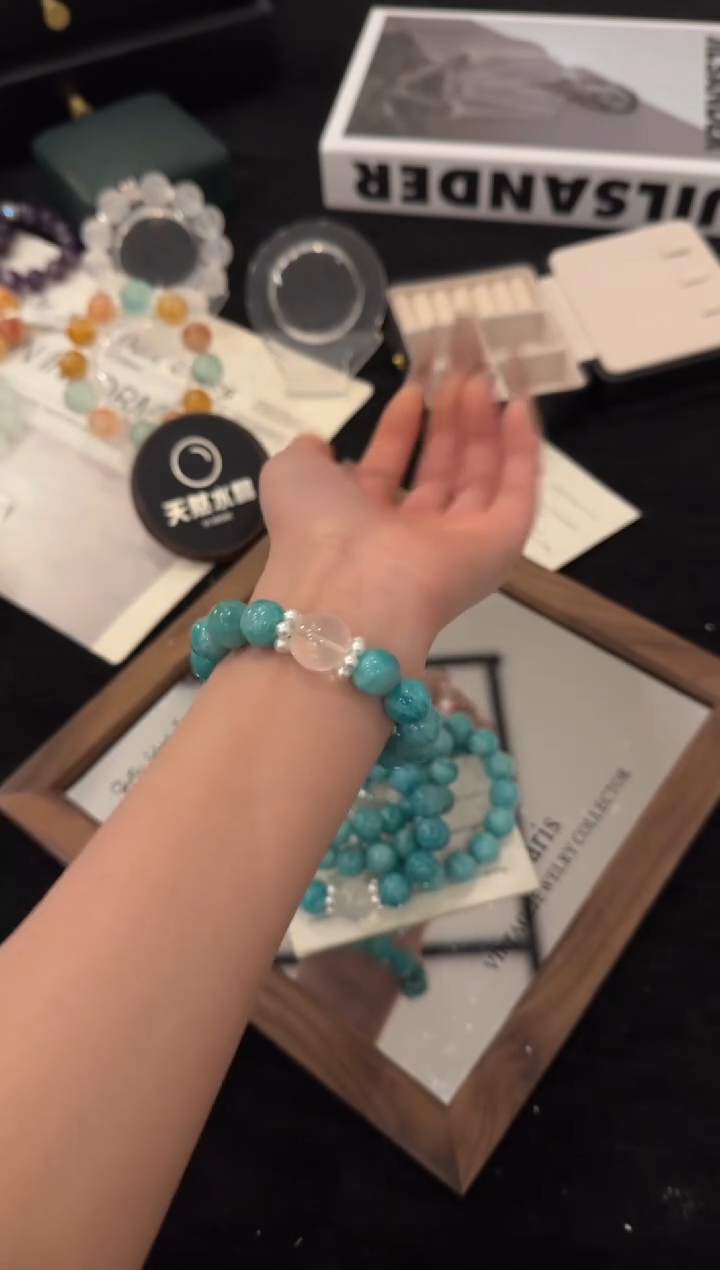 未镶嵌手链水晶天河石x3522