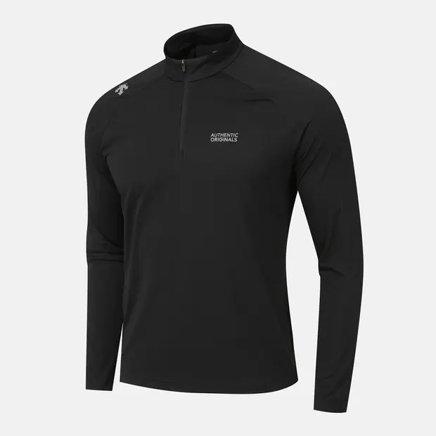 DESCENTE/迪桑特Running破风者系列跑步速干长袖T恤SQ123RTL22 石