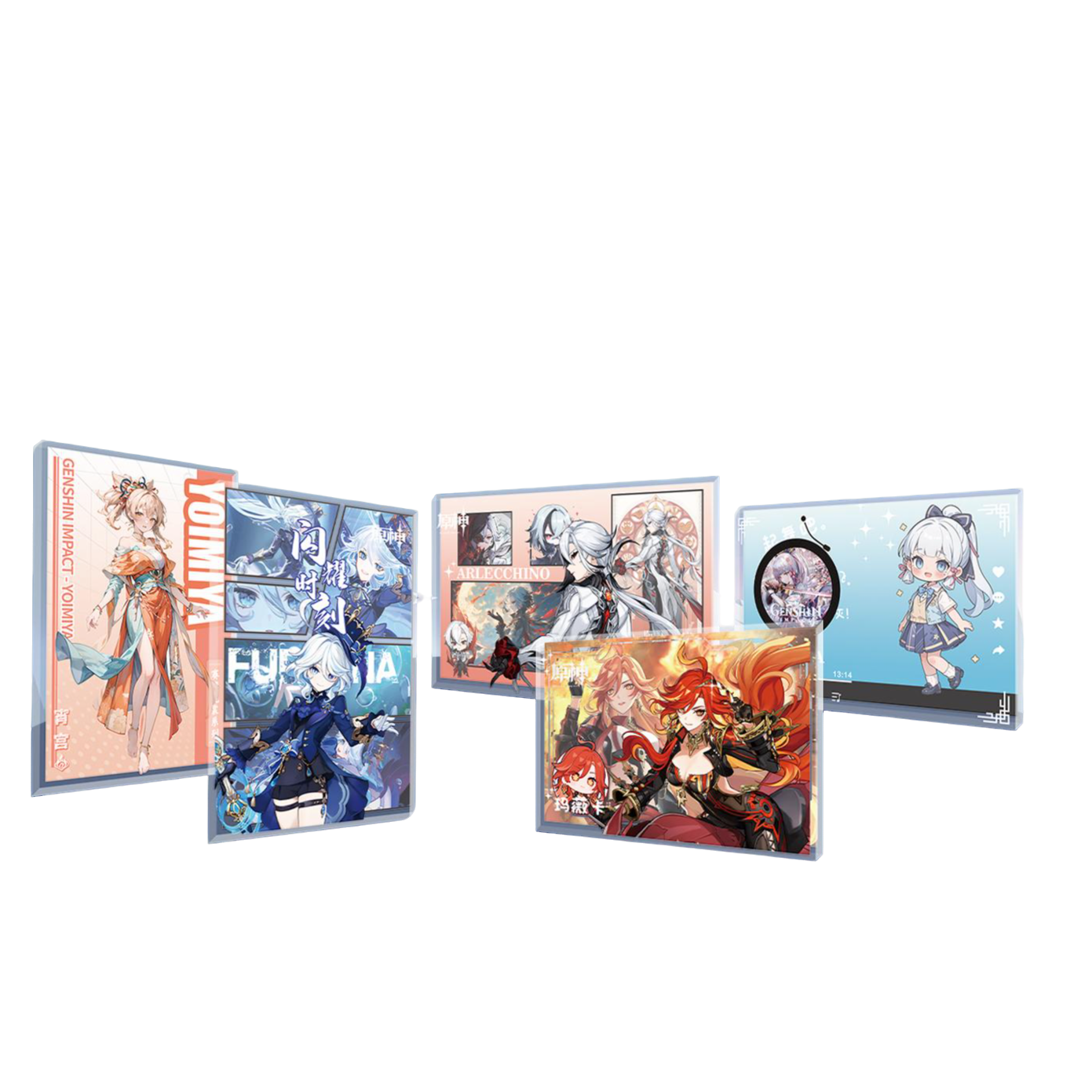 【平拆】《丘丘人文创》水晶砖亚克力高透水晶砖二创12*8*1.5cm（代拆）