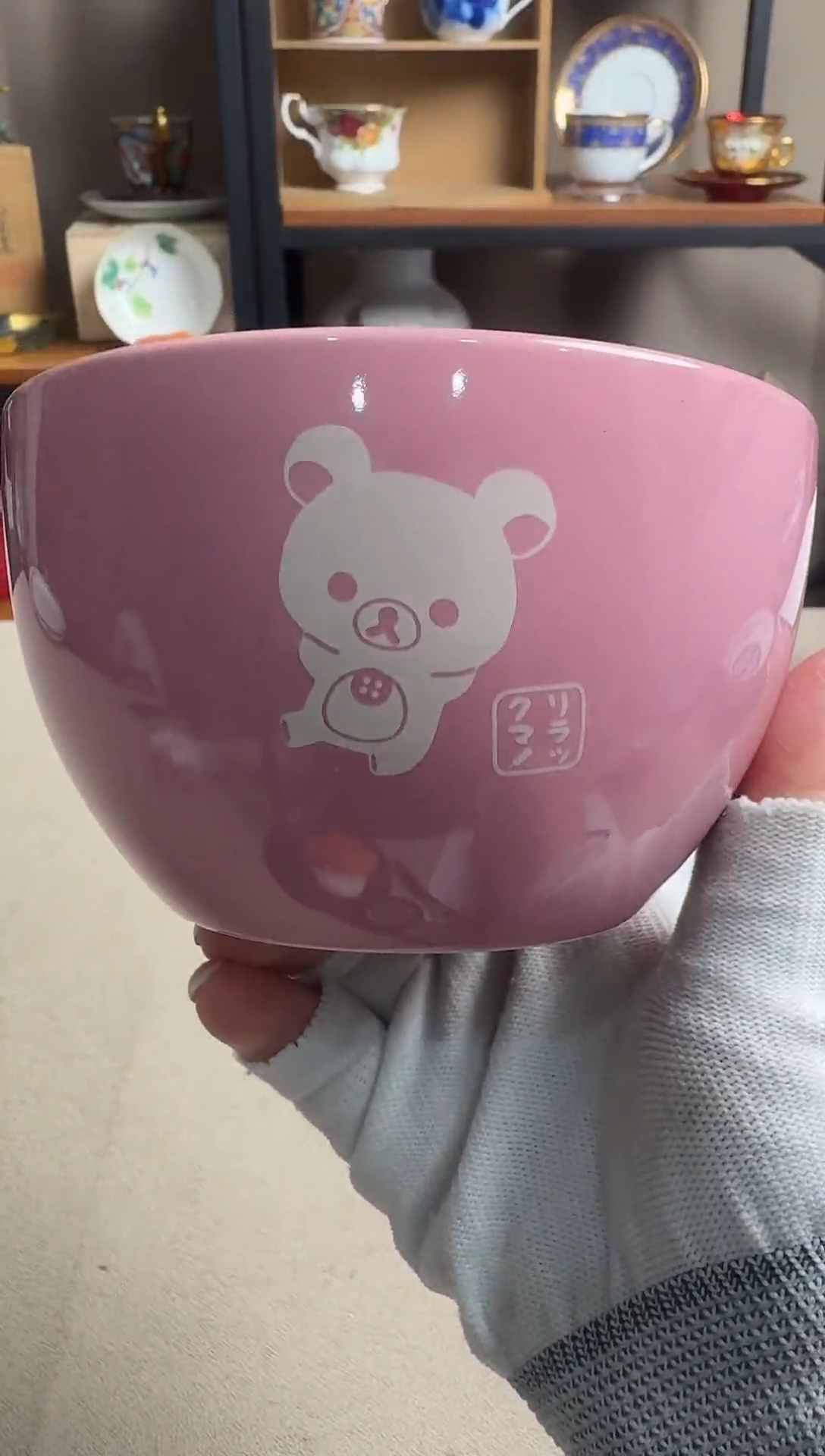 瓷片轻松熊米饭碗