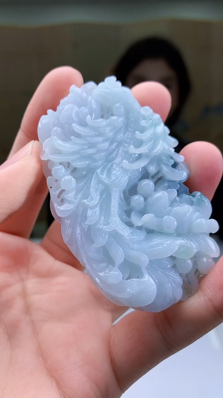 【闪购商品】定制翡翠未镶嵌4829bb-毛货挂件33