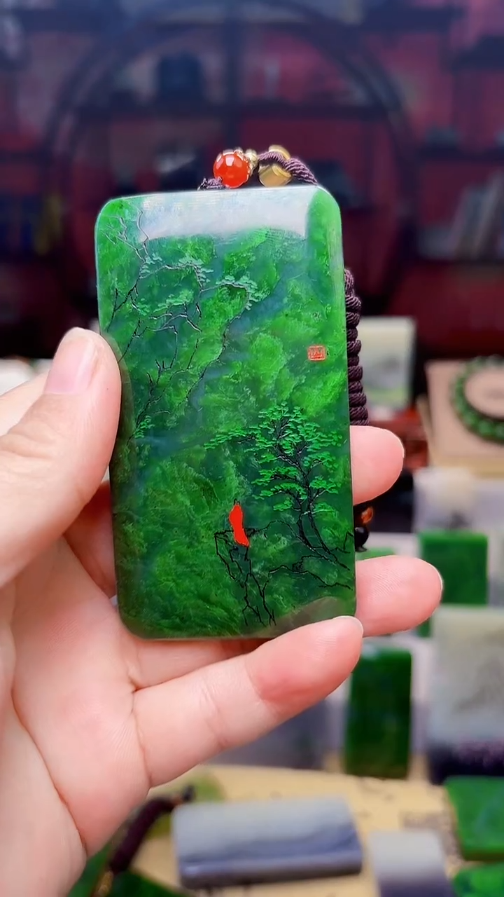 和田玉未镶嵌挂件187