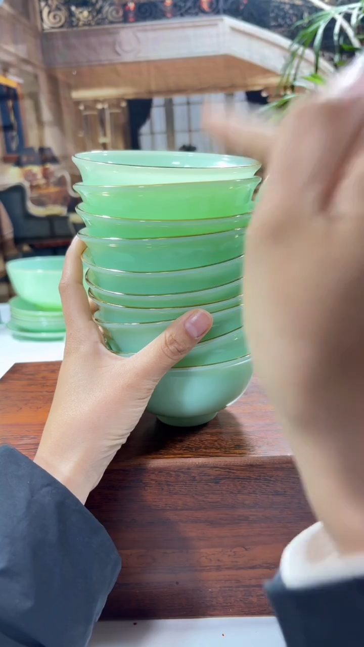 【闪购商品】...4.5英寸玉瓷碗10个口径11.5厘米