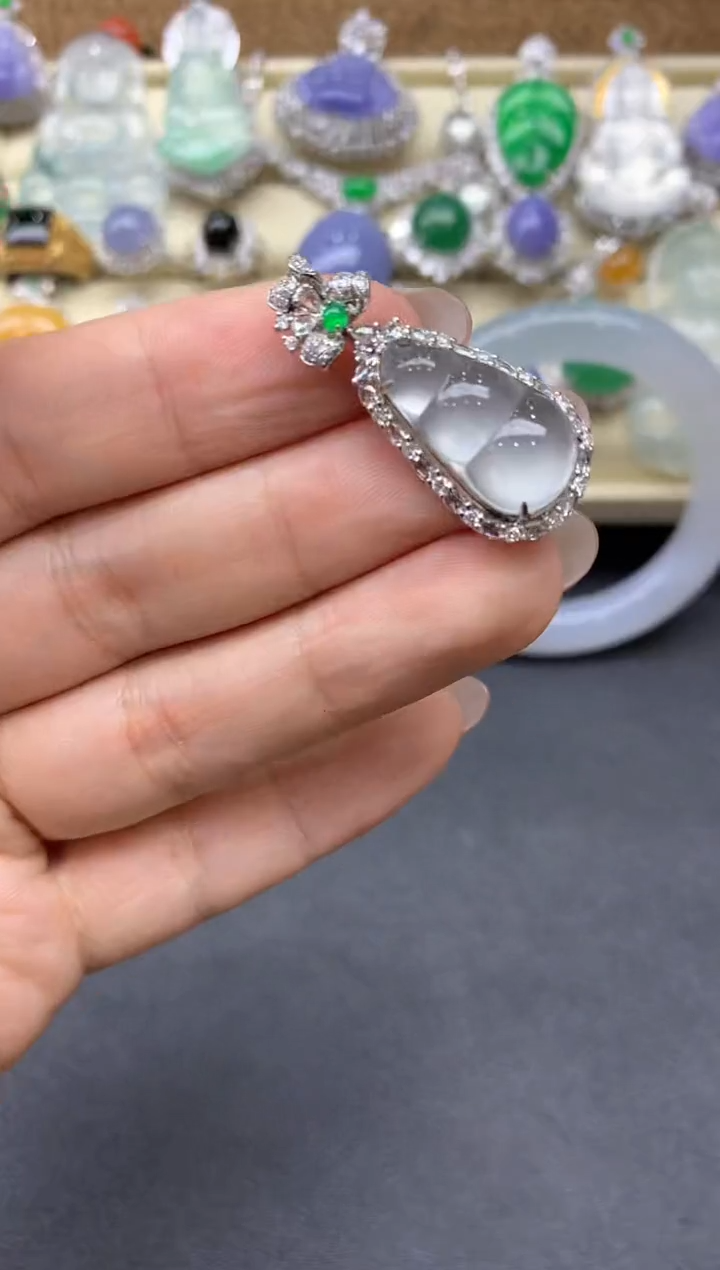【闪购商品】翡翠颈饰18K金镶嵌472-中国好珍宝