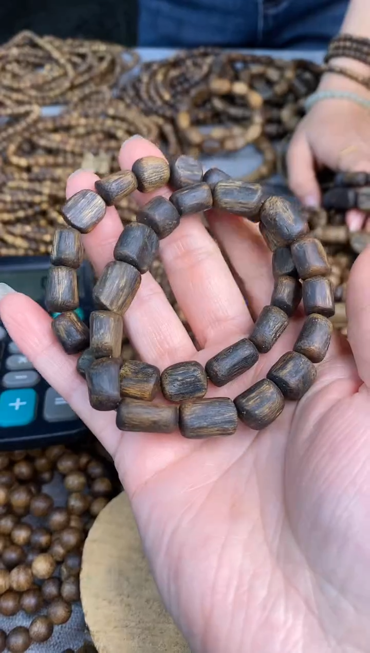 【闪购商品】沉香手串随型桶珠单圈棋楠手串#11多样性发一