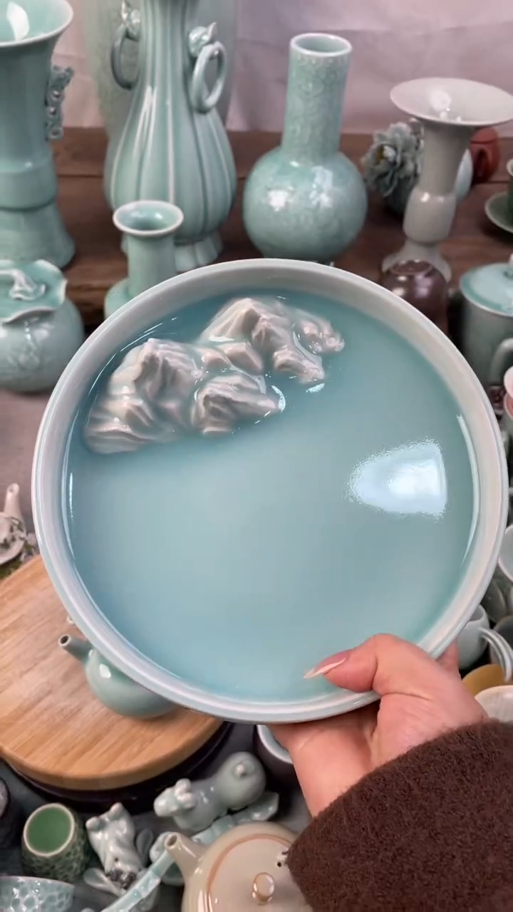 【闪购商品】全手特价福利 微瑕 慧仙青瓷