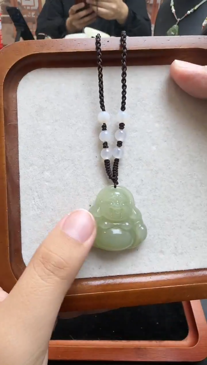 颈饰未镶嵌和田玉袁****瘦佛公