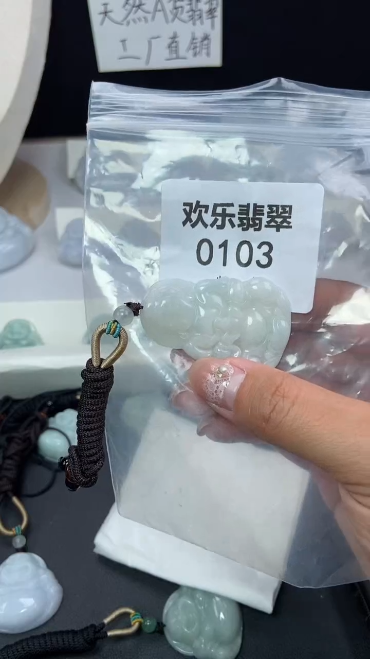 颈饰未镶嵌翡翠缅甸天然翡翠0103